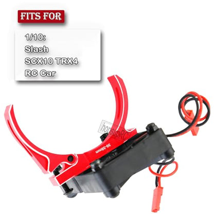 3660 540 550 Motor Cooling Fan with 36-38mm Adjustable Mount Upgrades Part for 1/10 Slash SCX10 TRX4,Aluminum High Speed Cooling Dual Fans 20000 RPM Heatsink Hops Up,Red - color: Red/36-38mm