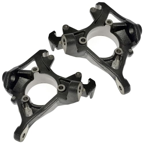 Detroit Axle - 2pc Front Steering Knuckles for Jeep Grand Cherokee Wagoneer | TJ Comanche Wrangler, Steering Knuckles Assembly Replacement - size: KB697922_KB697923/Kit
