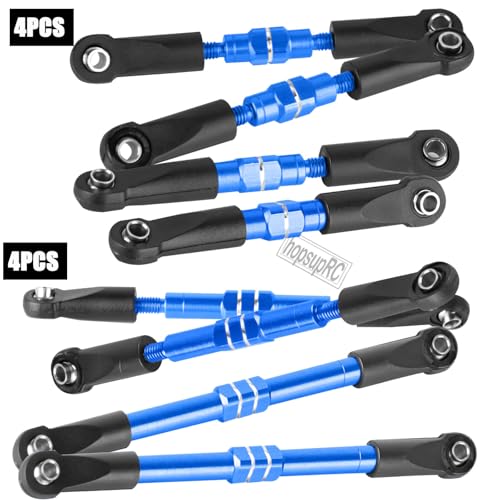 RC Adjustable Turnbuckles Links Upgrades Part for 1/16 Mini Slash 70054-1 RC Car.Front & Rear Aluminium Adjustable Turnbuckles Camber Toe Link Hops Up.Navy Blue - color: Navy Blue(for 1/16)