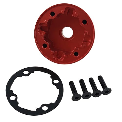 Differential Case Housing W224 for Maxx Maxx V2 Maxx Slash WideMaxx (Red) | Aluminum,Front,Center,Rear,1/8 6S,1/10,CNC Machined,Upgrade Parts,High Strength,Precision Fit - color: Red
