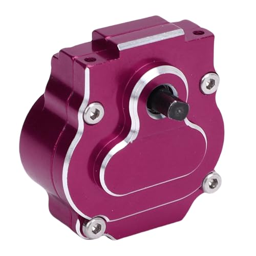 RC Complete Transmission, CNC Aluminum Alloy 24:1 Complete Transmission Smooth Operation for 1/18 RC Crawler Car Upgrade Part (Purple) - color: Purple