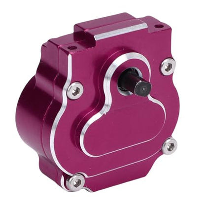 RC Complete Transmission, CNC Aluminum Alloy 24:1 Complete Transmission Smooth Operation for 1/18 RC Crawler Car Upgrade Part (Purple) - color: Purple