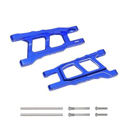 Aluminum Suspension A Arms for 1/10 Traxxas Rustler Slash Stampede Hoss 4WD 4x4 Upgrade Parts Replacement of Part 3655 (Dark Blue) - color: Dark Blue