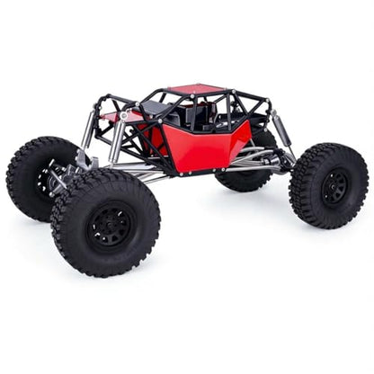 AMK RC Crawler Roll Cage, 1/10 Scale Nylon Rock Buggy Body Cage for Axial SCX10 SCX10 II, Durable RC Rock Crawler Upgrade Part (Red) - color: Red