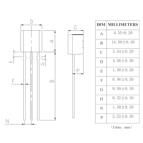 DS18B20 Temperature Sensor Digital Thermometer -55°C to 125°C (Pack of 10pcs) - style: DS18B20