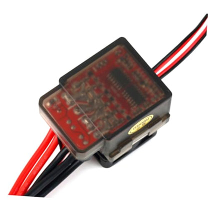 16V Brushed Esc Electronic Controller with Brake Cooling Fan for Car Boat High Voltage Version Durable for Climbing Vehicles