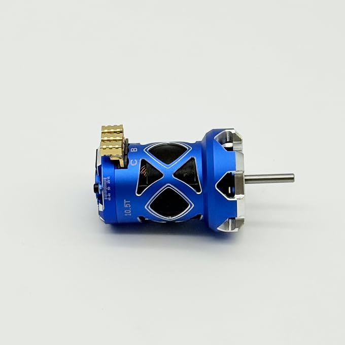 Furitek NANODRIVE 380 – 10.5T Sensored Brushless Motor for 1/10 Drift Cars - Remote Control Car, RC Car Electronics, 1/10 Drift Upgrades (Blue) - color: Blue