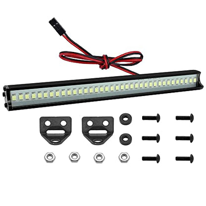 Globact Super Bright RC LED Light bar Roof LED Lamp Kit 36 LED Light Bar for Traxxas TRX-4 SCX10 90027 SCX10 II 90046 RC4WD D90 1/10 RC Rock Crawler Car