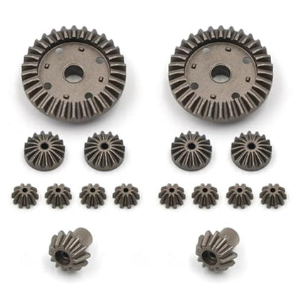 RC Car Parts Metal Upgrade Differential Gear 30T 12T 10T 16T Fit For WLtoys 1/12 1/14 RIaarIo Remote Control Car Accessories
