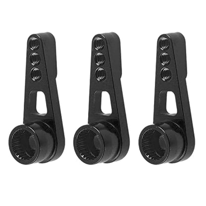 3Pack ShareGoo 25T Servo Horn Steering Arm Compatible with Futaba Savox HSP Power HD Servos Motor Compatible with Wltoys A949 A959-B A969 A979 K929 1/18 RC Car (Black) - color: Black