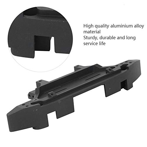 RiToEasysports Metal Front Bumper Upgrade for 1/10 RC Crawler Lightweight Aluminium Alloy Black 1 Piece