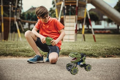 LEXiBOOK, Crosslander Tirex RC Car, RC57 | Dinosaur design, Smoke effects, Stunts, Rechargeable - style: Crosslander Tirex