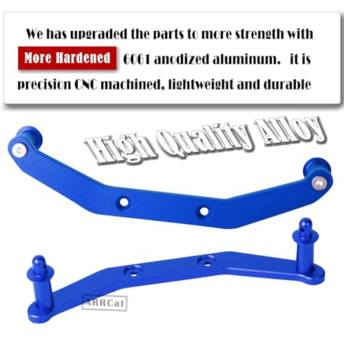 for 1/10 Slash 4X4 VXL/Stampede 4X4 VXL,Aluminum Body Mount Post Set,Front & Rear Body Post Extensions,RC Upgrades Parts Hops Up for Slash/Stampede 4X4 VXL,Replace #6815R,Navy Blue