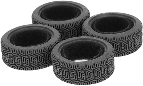 1/10 RC On-Road Car Tyres,WONFAST 4PCS 68mm Sponge Insert Rally Rubber Tires for 1:10 RC On Road Run-flating Racing Car Parts for Tamiya HSP HPI Kyosho RC Rally Car(Black) - color: 68mm