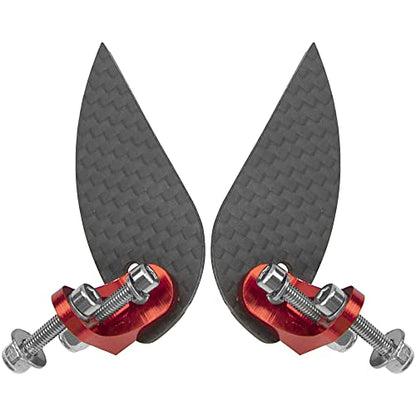 Adjustable Carbon Fiber Turn Fins 65mmx25mm RC Water Knife Compatible with 70-85cm(27.5"-33.4") Electric Nitro Power Remote Control Boats