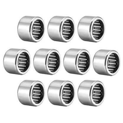 uxcell HK1816 Needle Roller Bearings, 18mm Bore 24mm OD 16mm Width, 14000rpm Max Rotational Speed 10pcs - size: 18x24x16mm