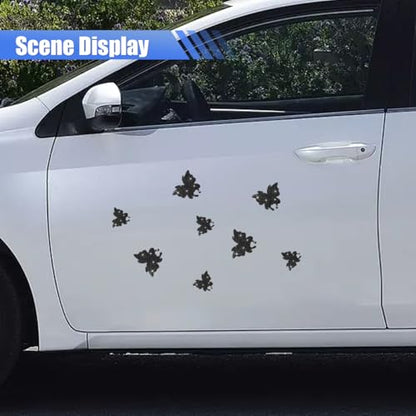 Craedli 8PCS Bling Butterfly Sticker Car Decals, Crystal Rhinestone Butterfly Decal with Self-Adhesive Backing for Women, Glitter Diamond Car Body Bumper Sticker for Window Laptop Luggage (Black) - color: Black