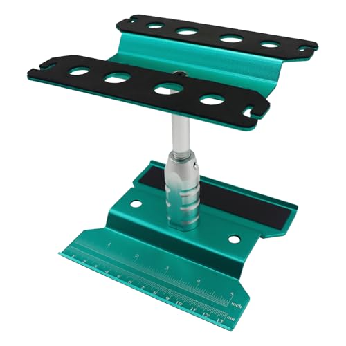 RC Car Stand RC Repair Stand 360 Degree Rotation Lift or Lower for Traxxas Arrma Redcat Axial RC4WD HSP Losi 1/8 1/10 1/12 1/16 Scale RC Crawler Car Truck Buggies (Green) - color: Green