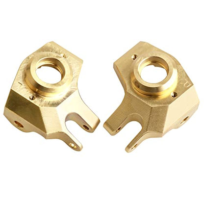 Heavy Duty Brass Front Steering Knuckles Carrier Weights for 1:10 Axial SCX10 II 90046 RC Crawler Car Upgrades