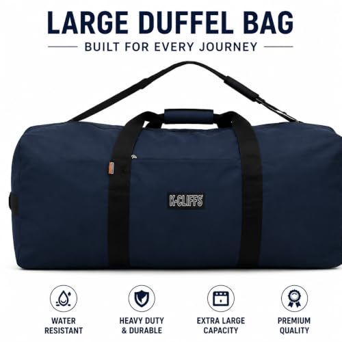 Heavy Duty Cargo Duffel Large Sport Gear Drum Set Equipment Hardware Travel Bag Rooftop Rack Bag - color: Navy, size: 24" x 12" x 12"