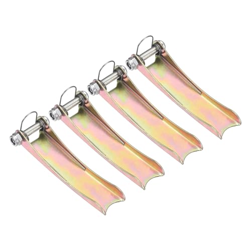 uxcell 7.5T Hook Safety Latch Kit, 4 Pack Thickened Metal Clevis Slip Hook Replacement Latch for Towing Receiver Hitch Truck Trailer, Color Steel (3.1 Inch / 80mm Length, 0.8mm Thinkness) - size: 7.5T, 3.1" / 80mm