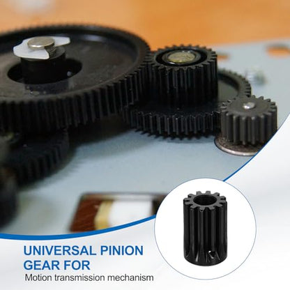 uxcell 1.5 Mod 12T Spur Gear 10mm Bore, 1045 Steel Pinion Gear Black Surface Treatment, 20°Pressure Angle, for Spur Rack and RC Model Car or Motor DIY - size: 1.5 Mod 12T, 10mm