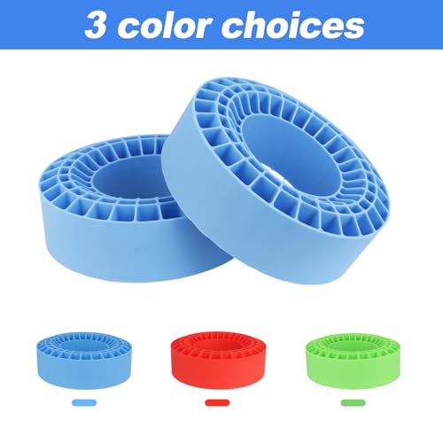 2.2" Crawler Tire Inserts, 4-Pack — Soft Silicone Rubber, Fits 132–134 mm (5.25" OD), 125×45 mm — Waterproof, Firm Sidewall Control, Rock/Trail Traction Boost (Blue) - color: Blue