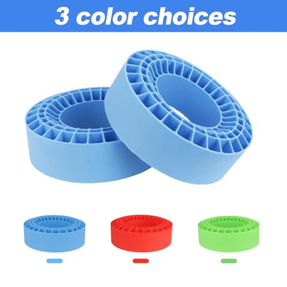 2.2" Crawler Tire Inserts, 4-Pack — Soft Silicone Rubber, Fits 132–134 mm (5.25" OD), 125×45 mm — Waterproof, Firm Sidewall Control, Rock/Trail Traction Boost (Blue) - color: Blue