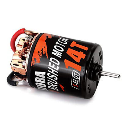 INJORA 540 Brushed Motor Waterproof 5-Slot 14T for 1/10 Scale RC Model Car Crawler Truck Buggy (INM10) - size: 14T