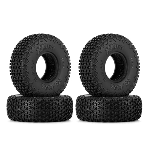 INJORA 0.7" XHX Pin Tires 40 * 14mm for Axial SCX30 Upgrade, T7021