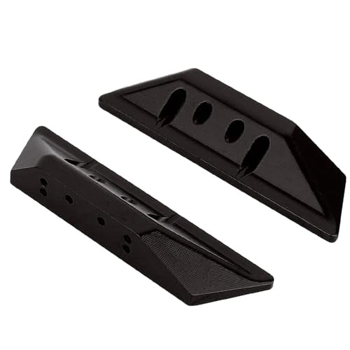 Aluminum Rock Sliders Pedal Side Plate for 1/18 RC Crawler Redcat Ascent-18 Upgrade (Black) - color: Black