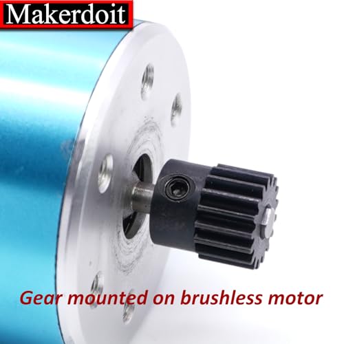 48P 3.175mm Pinion Gear Sets 5Pack 13T 14T 15T 16T 17T Hardened Steel fit 3.175mm (1/8-Inch) Shaft RC Car Truck Upgrade