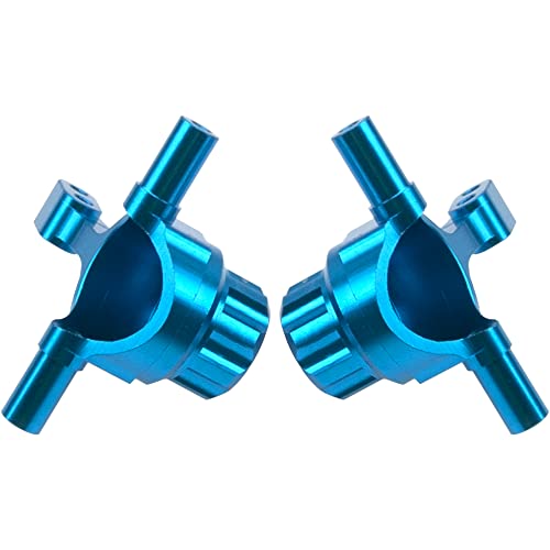 Aluminum Front Steering Knuckle Carrier Blocks & Rear Stub Axle Carrier Hub Set Compatible with Tamiya TT02 1/10 RC On Road Touring Car Upgrade Parts