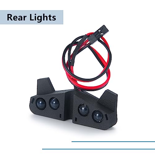MORLORDY RC Front and Rear LED Light Kits Headlight Taillight for 1/10 TRX Slash VXL XL-5 Upgrades 4x4 2WD Truck