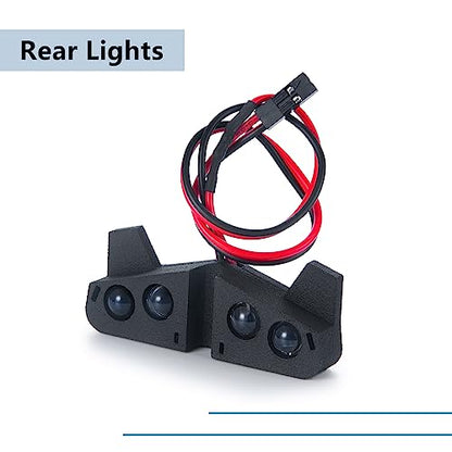 MORLORDY RC Front and Rear LED Light Kits Headlight Taillight for 1/10 TRX Slash VXL XL-5 Upgrades 4x4 2WD Truck