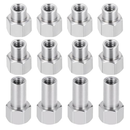12Pcs 2/3/5mm Long Wheel Nuts M2 | For Axial AX24 SCX24 1/24, RC Crawler Car, Upgrade Parts
