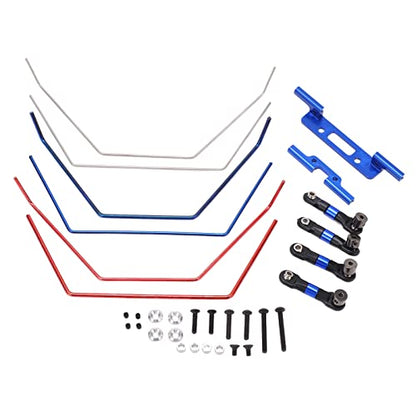 RC Anti Roll Bar Kit, Metal Front and Rear Wide Sway Bar Kit Repair Parts High Hardness Replacement for Slash 2WD for 1/10 RC Car