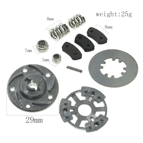 Compatible with TRAXXAS for Slash for Rustler Rc Car Upgrade Accessories Parts Metal Slipper Clutch Rebuild Kit 5552X 5556 RC Assortment