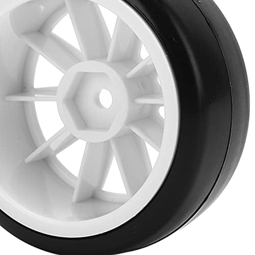 RC Drift Tires 4Pcs | 12mm Hex Hard Rubber & Plastic Wheels for Tamiya TT01 1/10 RC Car | High Grip Performance/Stable Driving/Drift Racing Accessories