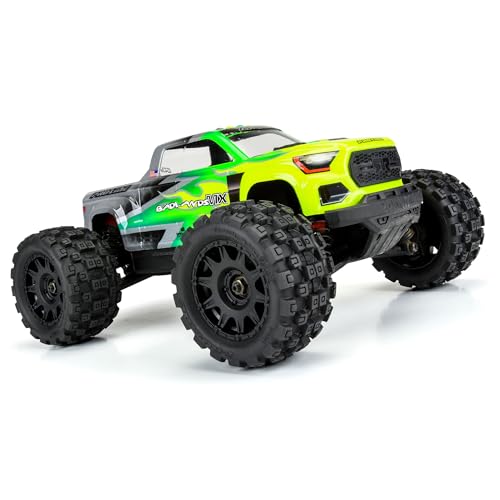 Pro-line Racing Badlands MX 1.85" All-Terrain Truck Tires 4 Mounted on Raid Black 12mm Hex Wheels for Granite GROM 4x4 Front or Rear PRO1024110