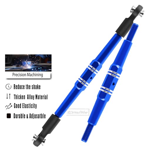 RC Turnbuckles Camber Links Upgrades Part for 1/10 Outcast/Kraton 4x4 4S V2 BLX,Alloy Aluminium Links Steering Linkage Turnbuckles Tie Rods Linkage Set,Navy Blue - color: Navy Blue(1set)
