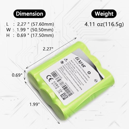 Coonyard (4-Pack) 7.2V 1200mAh Ni-MH HNN9044 Battery for P50, P60 Radios | Fits HNN9044A, HNN9044AR, HNN9056, BP-38, BP-39, BT-1013, BT-537, BP-40 and FRS-008 compatible battery applications.