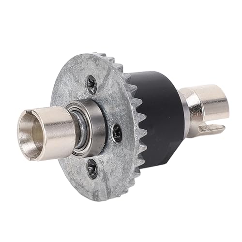 RC Car Differential Gear, RC Parts for 124008 | High Strength Iron Zinc Alloy,Stable Steering Control Differential Diff Gear ,Enhanced Driving Experience