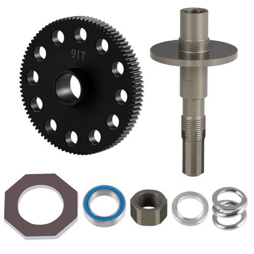 91T Steel Spur Gear Slipper Clutch Set for Arrma Granite Senton | Typhon 4X4 550 1/10 RC Car Upgrades Part