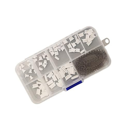 525Pcs JST SH 1.0mm Connectors Kit with Crimp Terminal Compatible 1.0mm Pitch 2/3/4/5/6/7/8/9/10 Pin Housing JST Adapter for FPV Drone Flight Controller