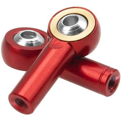 10Pack Vgoohobby Aluminum CW CCW M3 Link Rod Tie Rod End Ball Head Joint Holder 26mm Compatible with Axial Redcat HSP Traxxas HPI 1/10 RC Car Truck DIY Robot Boat Airplane (Red) - color: Red