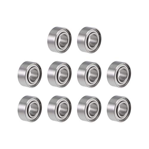 uxcell R155ZZ Deep Groove Ball Bearing 5/32-inchx5/16-inchx1/8-inch Shielded Z2 Lever Bearings 10pcs - size: 5/32"x5/16"x1/8"
