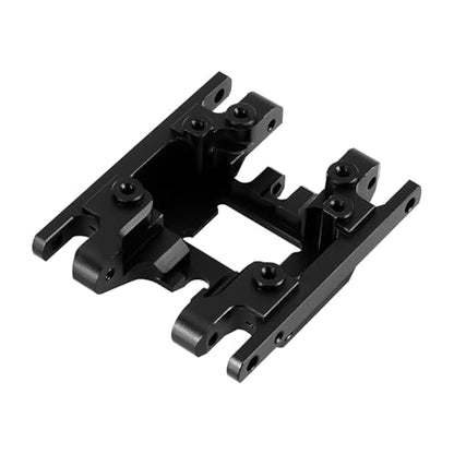 INJORA Aluminum Skid Plate Transmission Mount 17g for 1/18 RC Crawler TRX4M - color: Black Aluminum