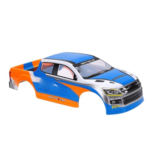 ciciglow 1/10 Scale RC Car Body Shell Painted Precut Universal 26cm Wheelbase for Pickup Truck – Durable PVC Modification Body for RC Car Model (Blue) - color: Blue