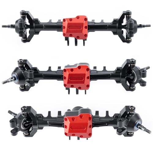 Aluminum Front Axle Complete Axles for TRX4M Upgrade 1/18 | RC Crawler Car, Black - size: Front Axle